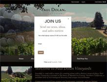 Tablet Screenshot of pauldolanwine.com